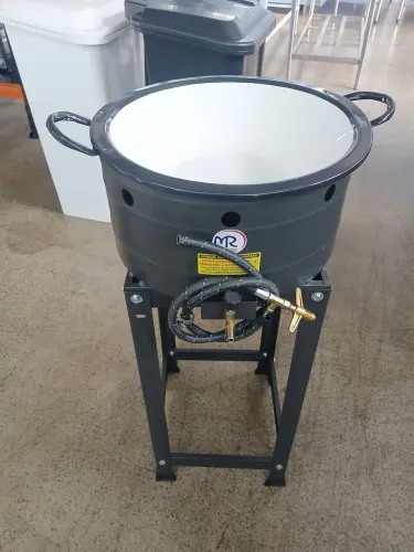 Fritador Industrial A Gás Com Tacho 16'' 6l Pasteleira