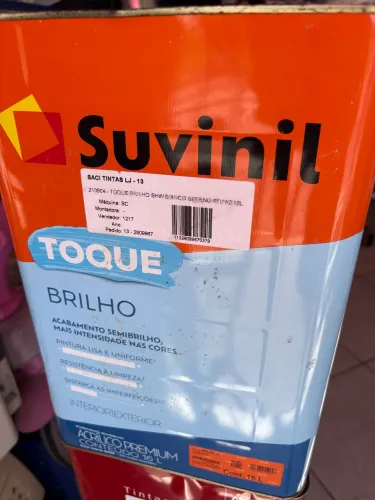 Tinta Suvinil toque brilho Branco sereno