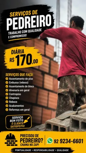 ?PRECISANDO DE PEDREIRO ?