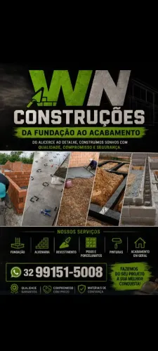 Da fundacão ao acabamento.