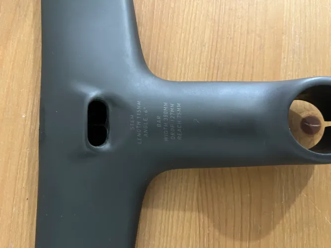 Guidão integrado roval rapide 380x115 carbono