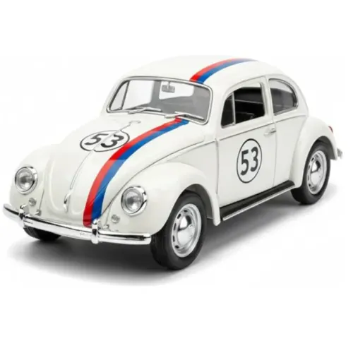 Carrinho de ferro Fusca 53, Miniatura de carro colecionável, abre portas e capô e fricção