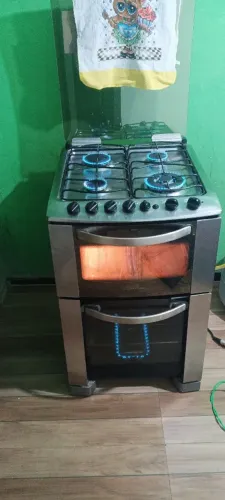 fogão Electrolux leia descrição antes falta vidro externo do forno de baixo!