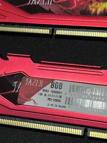 Memórias ram DDR3 Jazer 1600mhz