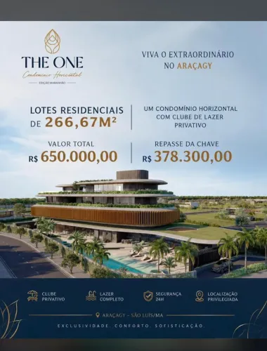 Condomínio de lote alto padrão THE ONE