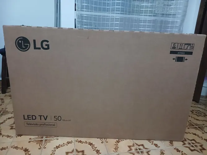 Caixa de papelão para TV 50 polegadas