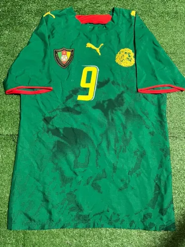 Camisa Seleção Camarões Home 2006 #9 Eto'o