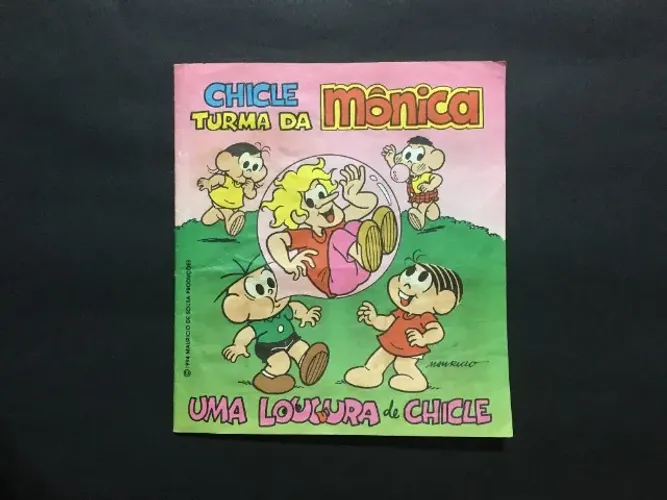 Álbum de Figurinhas Chicle Turma da Mônica Uma Loucura de Chicle Incompleto - Sonrics 1994