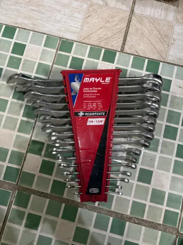 Kit chave combinada Mayle polegada 