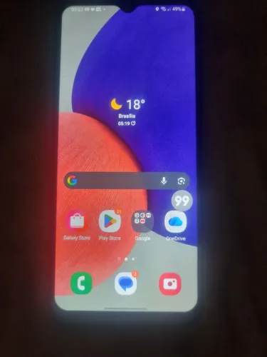 Celular Samsung A22 5g 128gb película e capinha td ok apenas marca de uso como nas fotos
