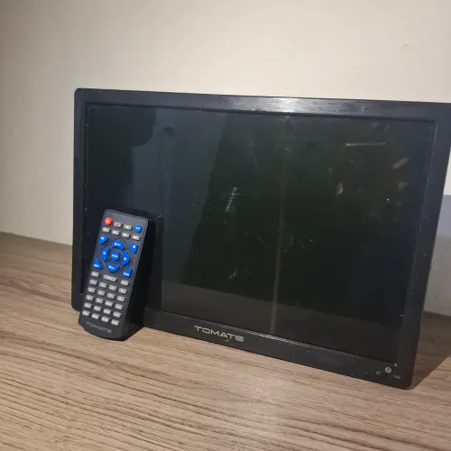 TV Portátil 14 Polegadas Tomate com HDMI e Controle - Seminova