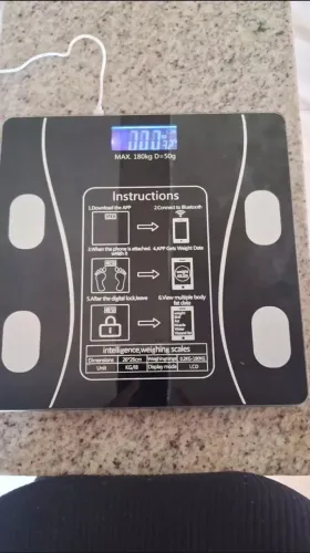 Balança Digital Medidora Corporal Bioimpedância Digital Balança Corporal Até 180Kg