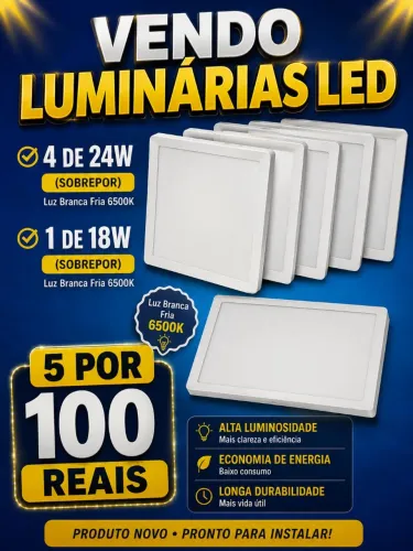 VENDO LUMINÁRIAS LED