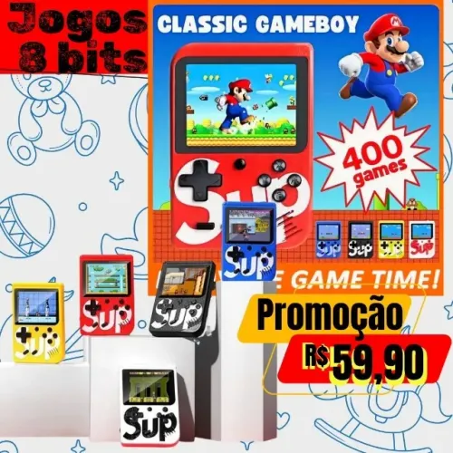 Jogos Clássicos 8 bits PORTATIL