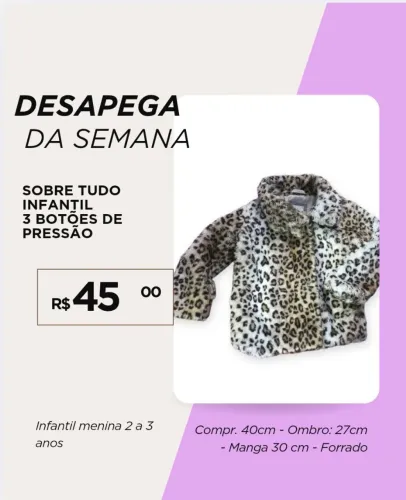 Casaco infantil