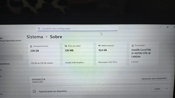 Notebook Lenovo E14 novo