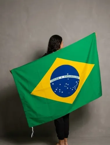 Bandeira Brasil Dupla Face