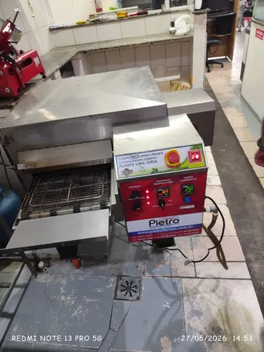 Forno esteira gás Pietro turbinho na garantia 