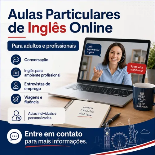 Aulas particulares de inglês online