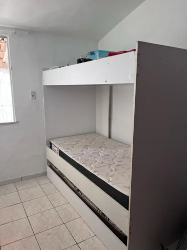 Treliche Solteiro em MDF Branco (com Cama Auxiliar)