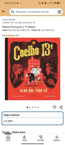Livro 'Coelho 13º e o olho que tudo vê'
