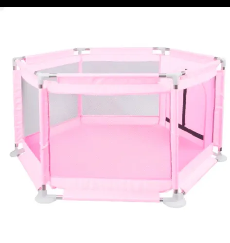 Cercado para bebê rosa