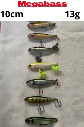ISCA ARTIFICIAL MEGABASS 13g(KIT COM 7UNIDADES)
