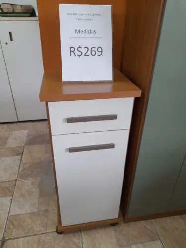 Armário 1 porta e 1 gaveta - Novo