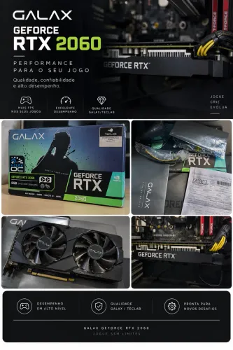 PLACA DE VÍDEO GALAX RTX 2060 6gb
