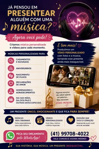 Criamos música para eternizar momentos