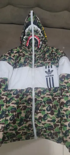 Jaqueta Adidas X Bape ABC camo shark 