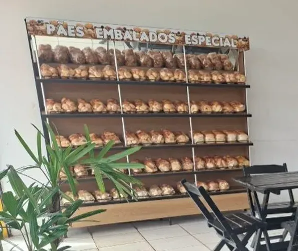 Expositor para pães embalados