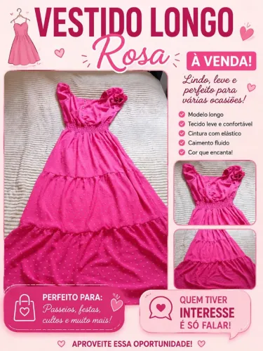 Vestido usado bom estado
