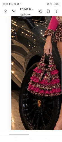 Bolsa com babadinhos