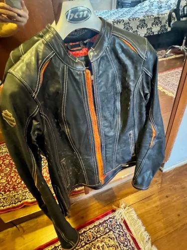 JAQUETA DE COURO FEMININA HARLEY-DAVIDSON TAMANHO P