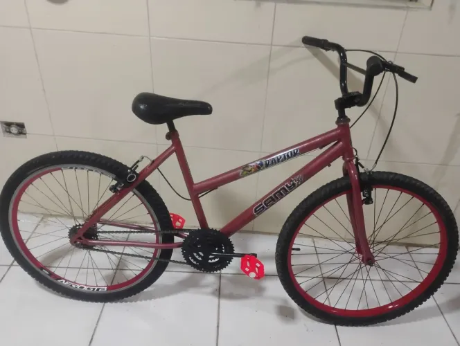 Bicicleta aro 26 vermelha