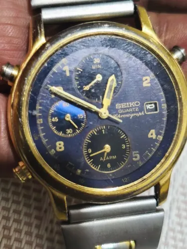 Relógio Seiko cronógrafo rara com defeito 