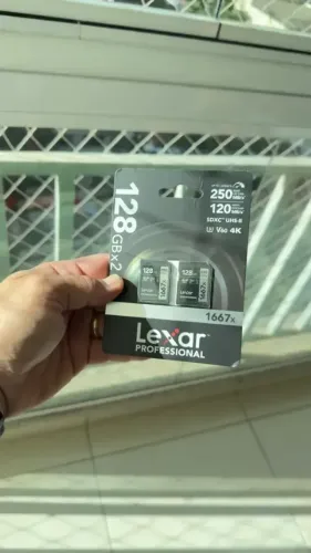 Kit 2 Cartões de Memória Lexar Professional 1667x SDXC 128GB UHS-II