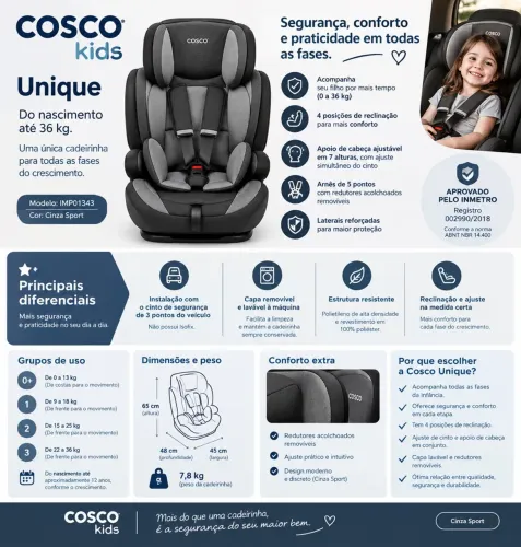 Cadeira para automóvel Unique Cosco