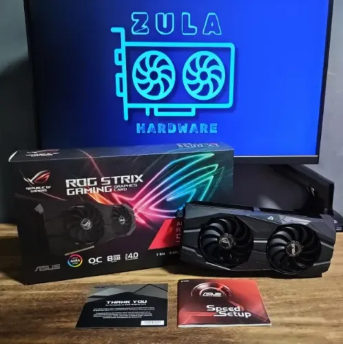 Placa de Vídeo Asus ROG Strix AMD RX 5500 XT OC Gaming, 8G, GDDR6
