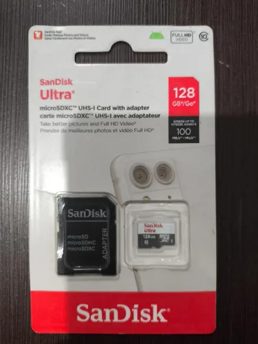 Cartão SD original 128 Gb SanDisk