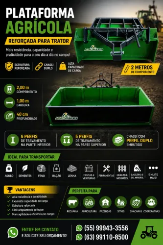 PLATAFORMA BASCULANTE PARA TRATOR