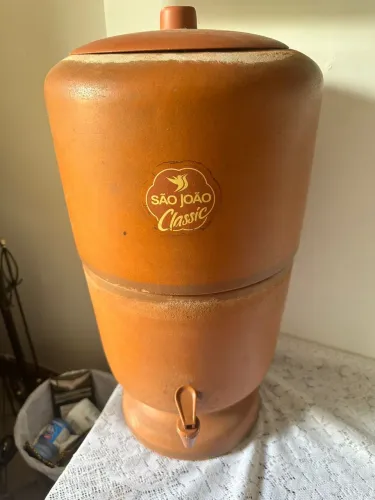 Filtro de Barro São João 8 Litros | Vela Tripla Ação + Boia Smart + Torneira Clic
