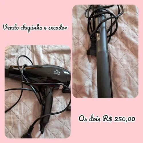 Vendo secador e chapinha 250 os dois