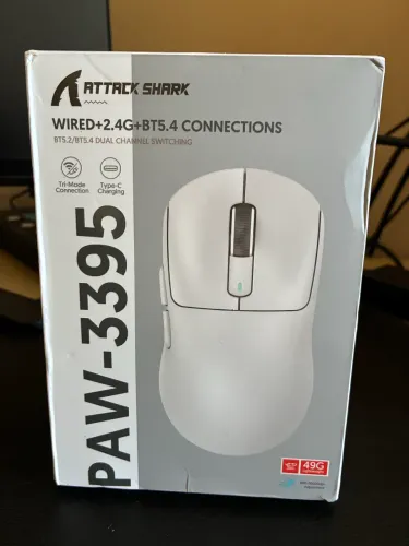 Mouse Attack Shark X3 Sem Fio Branco Novo