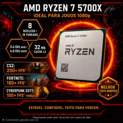 Processador Ryzen 7 5700x