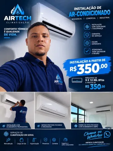Ar condicionado instalação e manutenção 