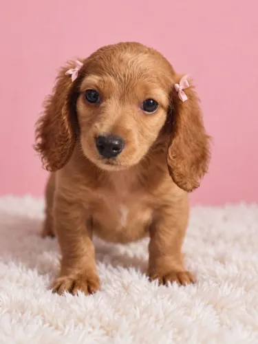 Dachshund miniatura pelo longo