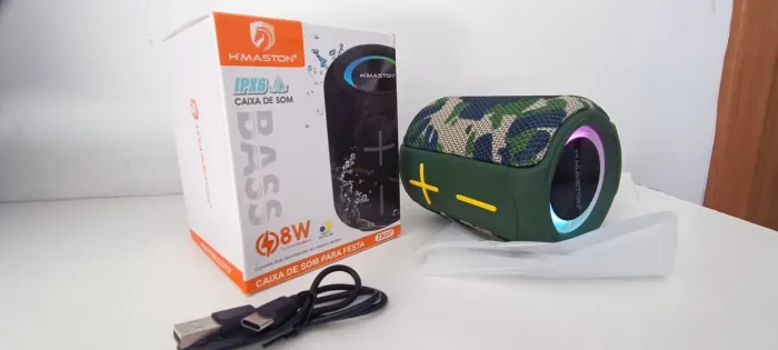 Caixa de Som Bluetooth 8W potente grave
