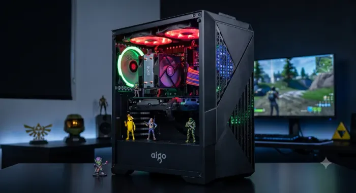 PC GAMER COMPLETO XEON E5 2620v3 + RX 580 8GB + 16GB DDR4 (PRONTO PARA JOGAR!)